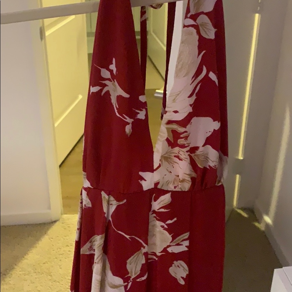 Maxi halter backless summer dress